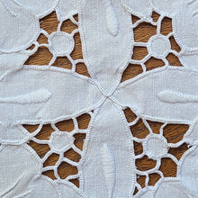 画像をギャラリービューアに読み込む, カットワーク刺繍白ドイリー