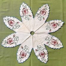 画像をギャラリービューアに読み込む, パンジー刺繍ランプシェードカバー