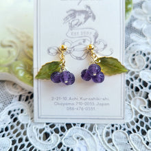 画像をギャラリービューアに読み込む, ブルーベリーイヤリング