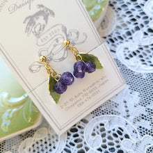 画像をギャラリービューアに読み込む, ブルーベリーイヤリング
