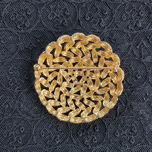 画像をギャラリービューアに読み込む, パール金色ブローチ