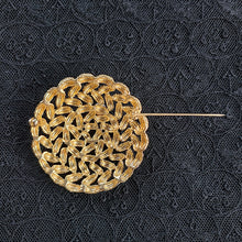 画像をギャラリービューアに読み込む, パール金色ブローチ