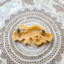 画像をギャラリービューアに読み込む, セルロイドハンドモチーフブローチ