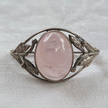 画像をギャラリービューアに読み込む, ローズクオーツ ドーム型ブローチ