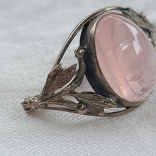 画像をギャラリービューアに読み込む, ローズクオーツ ドーム型ブローチ
