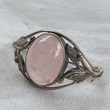 画像をギャラリービューアに読み込む, ローズクオーツ ドーム型ブローチ