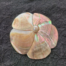 画像をギャラリービューアに読み込む, マザーオブパールブローチ