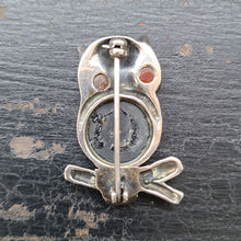 画像をギャラリービューアに読み込む, スターリングシルバーふくろうブローチ