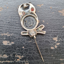 画像をギャラリービューアに読み込む, スターリングシルバーふくろうブローチ