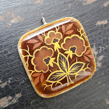 画像をギャラリービューアに読み込む, エナメルチャーム(茶の花模様)