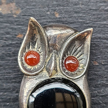 画像をギャラリービューアに読み込む, スターリングシルバーふくろうブローチ