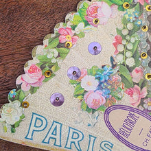 画像をギャラリービューアに読み込む, 扇型ビーズサンプラー(貴婦人)