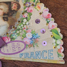 画像をギャラリービューアに読み込む, 扇型ビーズサンプラー(貴婦人)