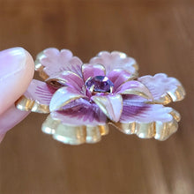 画像をギャラリービューアに読み込む, パープルエナメルブローチ
