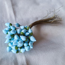 画像をギャラリービューアに読み込む, 水色のガラスブーケ