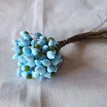 画像をギャラリービューアに読み込む, 水色のガラスブーケ