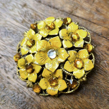 画像をギャラリービューアに読み込む, 黄花ブローチ