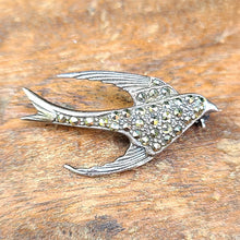 画像をギャラリービューアに読み込む, シルバーマルカジェットツバメブローチ