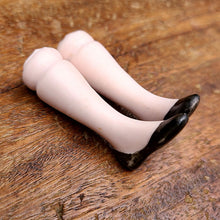 画像をギャラリービューアに読み込む, ビスクドール足セット(ペタンコ靴黒)