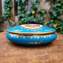 画像をギャラリービューアに読み込む, ブルーロココ柄トリンケットボックス