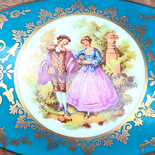 画像をギャラリービューアに読み込む, ブルーロココ柄トリンケットボックス