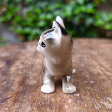 画像をギャラリービューアに読み込む, キャットフィギュリン(縞模様子猫)