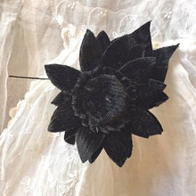 画像をギャラリービューアに読み込む, ブラック ベルベットコサージュ