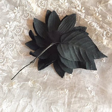 画像をギャラリービューアに読み込む, ブラック ベルベットコサージュ