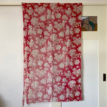 画像をギャラリービューアに読み込む, 更紗風植物柄の赤布