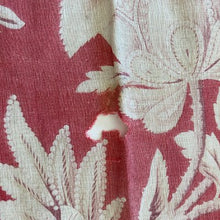 画像をギャラリービューアに読み込む, 更紗風植物柄の赤布
