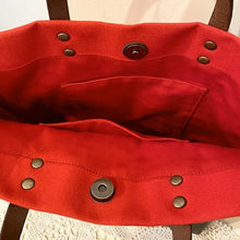 画像をギャラリービューアに読み込む, オリジナル赤トートバッグ