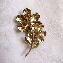 画像をギャラリービューアに読み込む, 濃紺エナメル花ブローチ