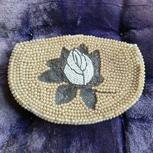 画像をギャラリービューアに読み込む, 薔薇模様エクリュビーズバッグ