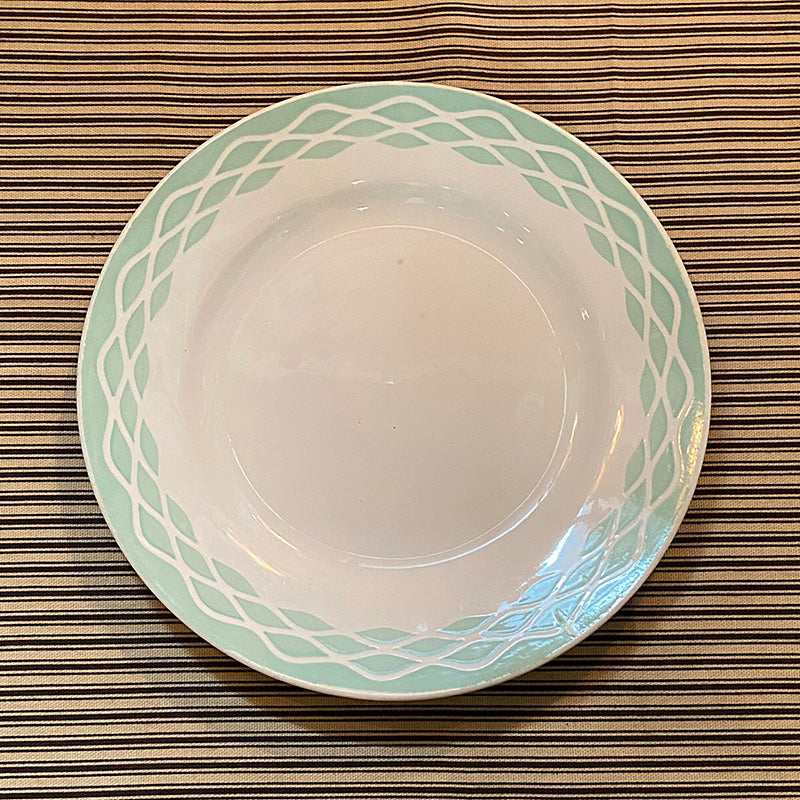 ペパーミント縁の皿(ディゴワン・サルグミンヌ)