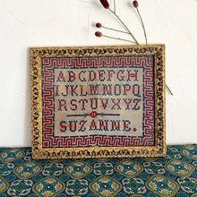 画像をギャラリービューアに読み込む, ABCサンプラー青×赤(金の額入り)