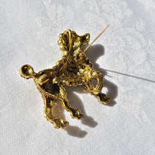 画像をギャラリービューアに読み込む, ラインストーンプードルブローチ(gold)