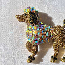 画像をギャラリービューアに読み込む, ラインストーンプードルブローチ(gold)