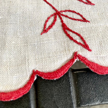 画像をギャラリービューアに読み込む, 赤糸刺繍カーテンバランス