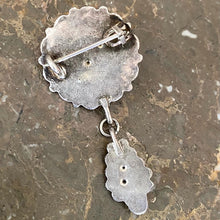 画像をギャラリービューアに読み込む, 青×緑のエナメルブローチ