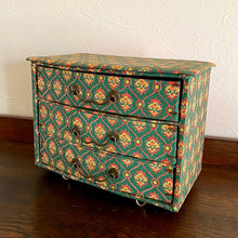 画像をギャラリービューアに読み込む, グリーン系3段小引き出し【送料無料】