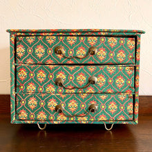 画像をギャラリービューアに読み込む, グリーン系3段小引き出し【送料無料】