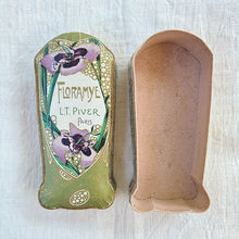 画像をギャラリービューアに読み込む, アイリス柄香水瓶の紙箱