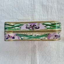 画像をギャラリービューアに読み込む, アイリス柄香水瓶の紙箱