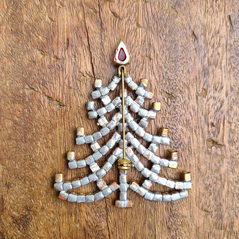 クリスマスツリーブローチ ( ボヘミアングラス チェコ製 ) – デイジー