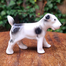 画像をギャラリービューアに読み込む, 白黒ブチ犬置物
