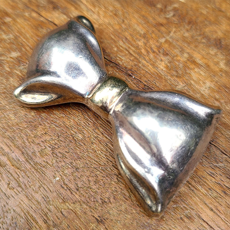 シルバーリボンブローチ 2way フランス | アンティーク・ヴィンテージ