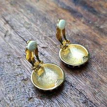 画像をギャラリービューアに読み込む, 緑×青エナメルイヤリング
