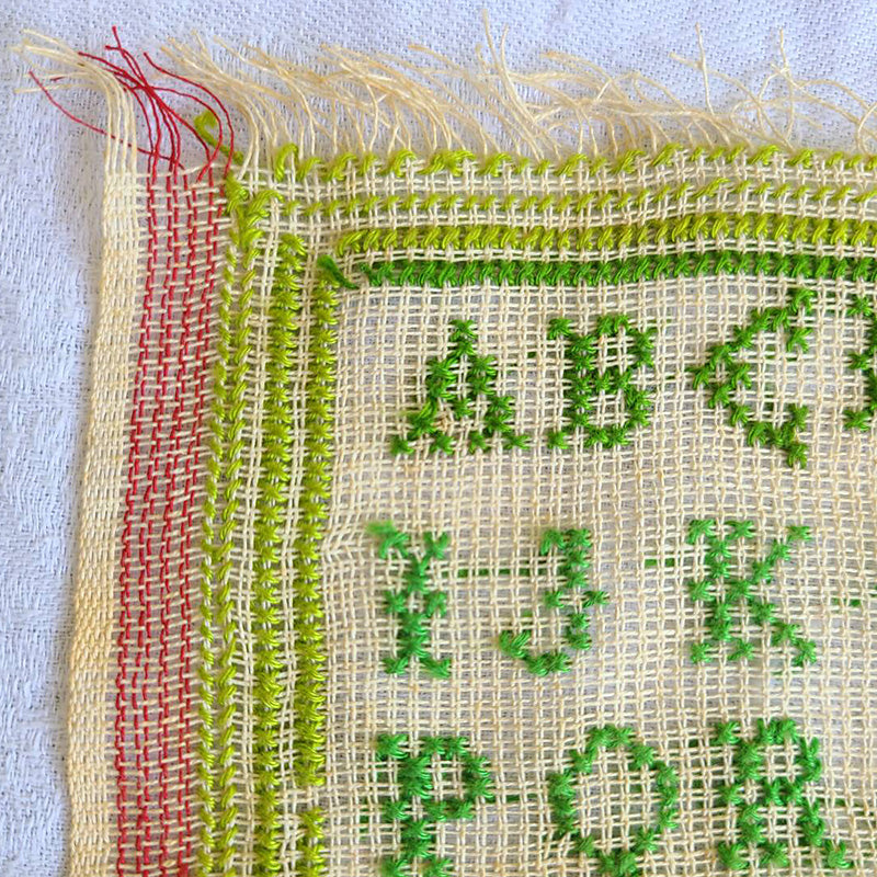 ☆アンティーク*フランス*ABC刺繍サンプラー☆#1 【公式通販】